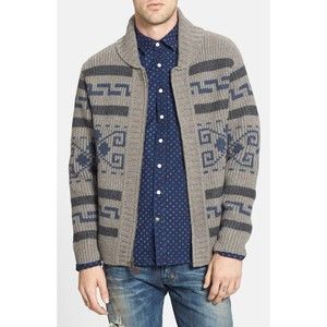 Pendleton Original Westerly Sweater Grey Blue Rare colorway EUC Large L